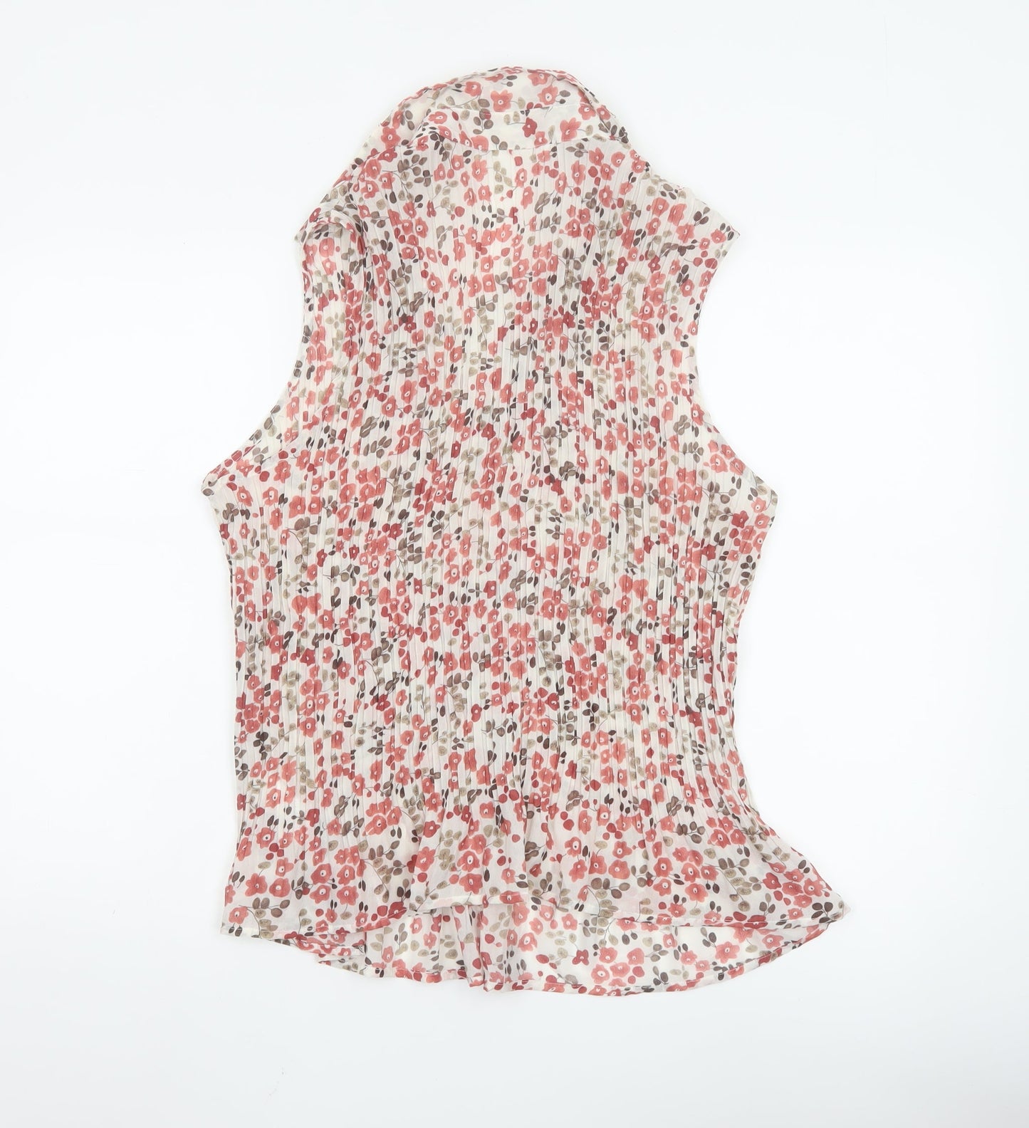 Marks and Spencer Womens Multicoloured Floral Sleeveless Tunic Blouse UK 22