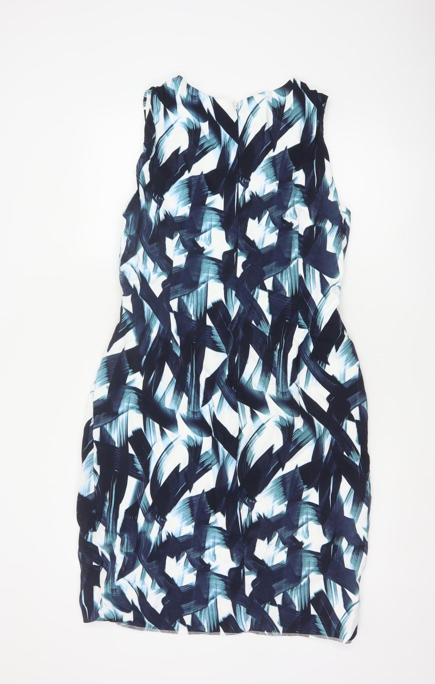 Phase Eight Women's Multicoloured Size 16 V-Neck Bodycon Dress