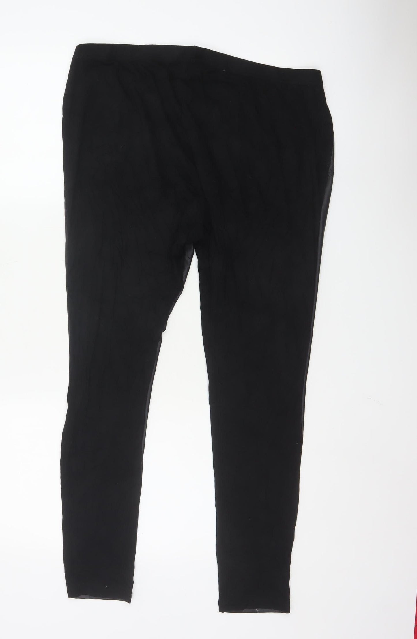 Scarlett & Jo Women Black Size 20 Leggings Polyester Blend Elastic Waist
