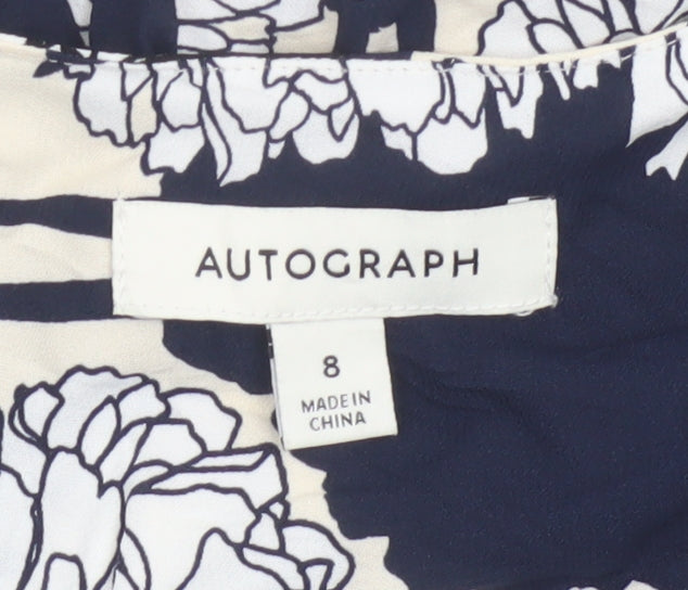Marks and Spencer Autograph Women's Floral Wrap Blouse Size 8