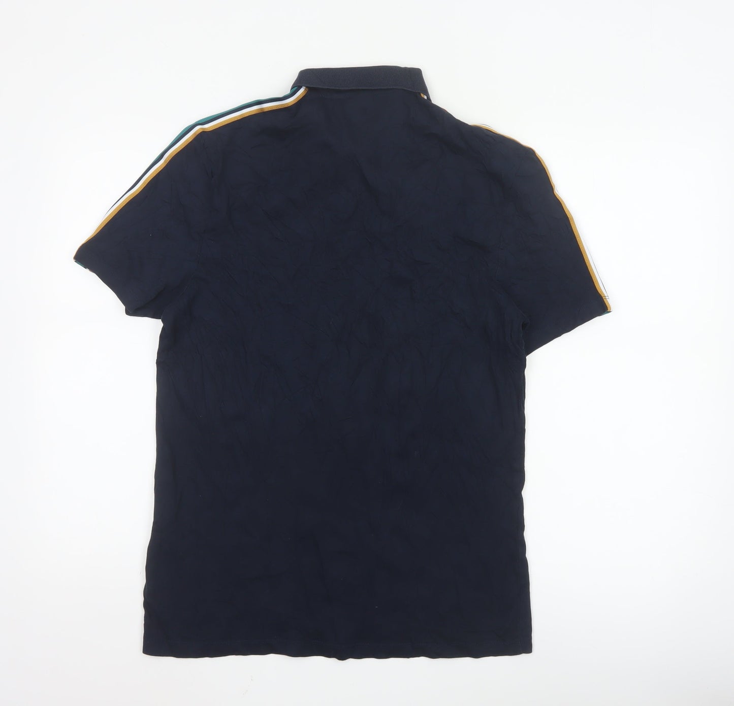 ASOS Men's Blue Slim Fit Polo Shirt Size S Short Sleeve