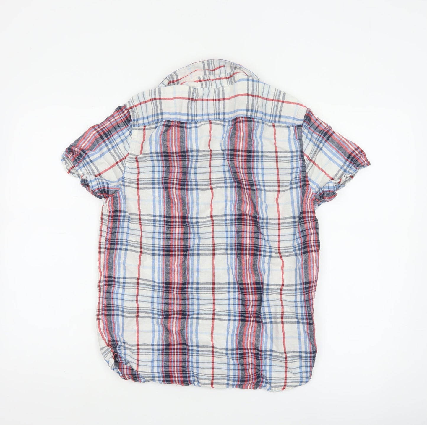 Levi's Womens Multicoloured Plaid Cotton Button-Up Shirt Size S