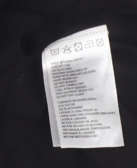 Huel Men's Black Crew Neck Cotton T-Shirt Size L