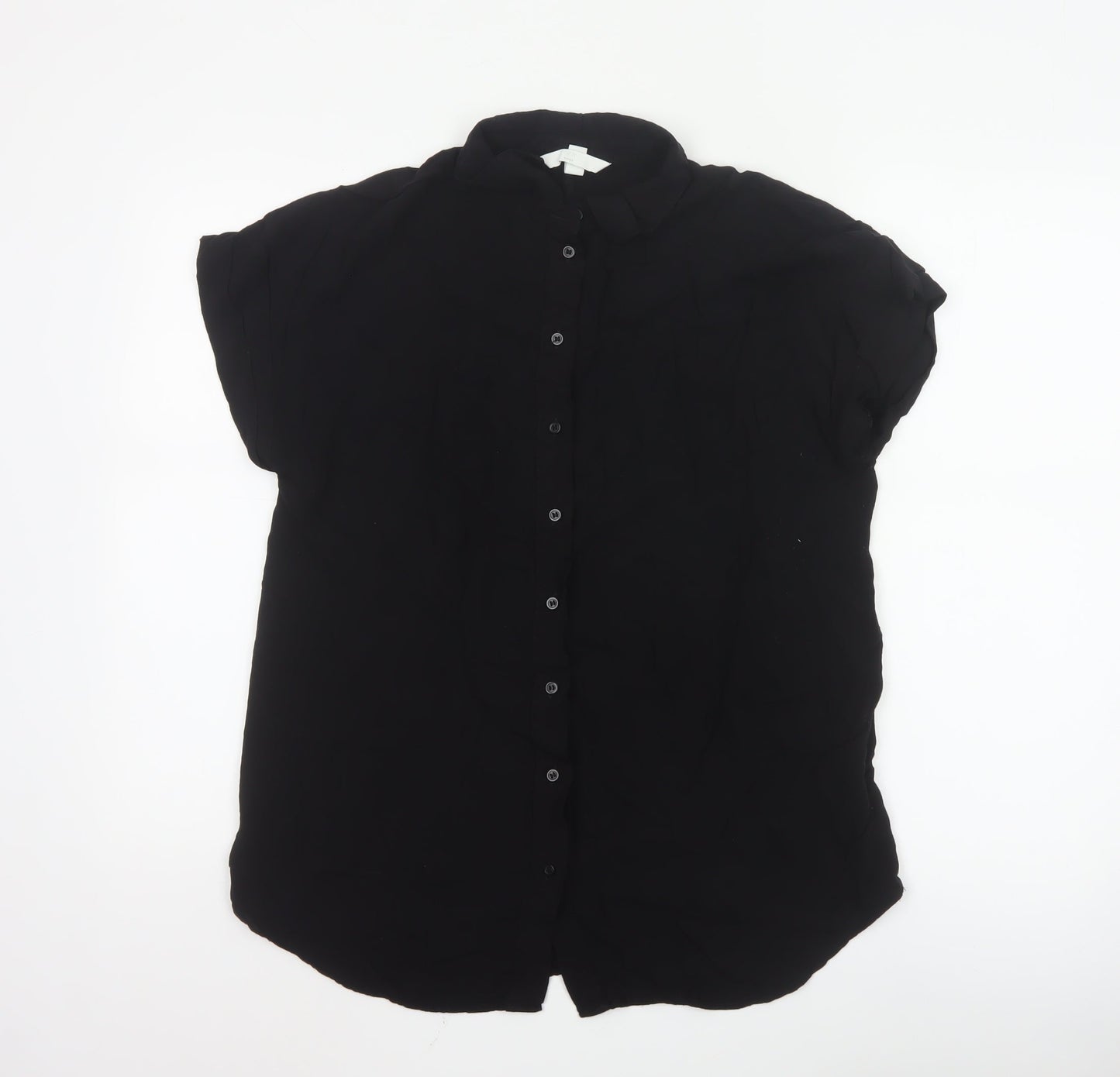 H&M Mama Black Button-Up Maternity Shirt Women’s S