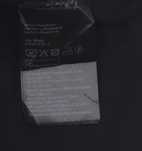 H&M Mama Black Button-Up Maternity Shirt Women’s S