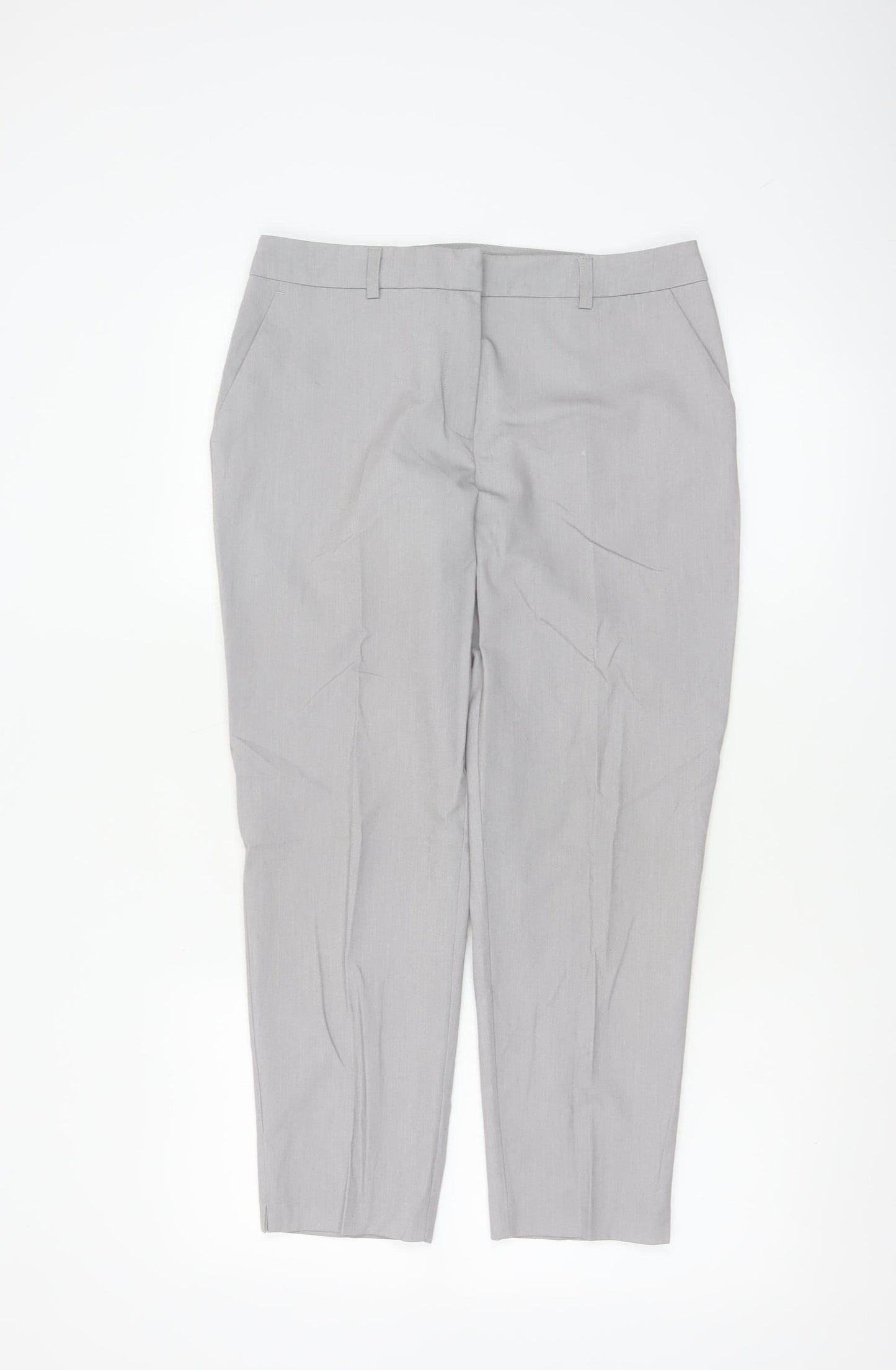 Dorothy Perkins Women Grey Slim Fit Dress Pants Size 8