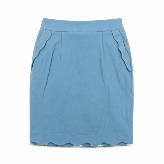 Darling Women’s Blue Knee Length Pencil Skirt Size S Viscose Blend