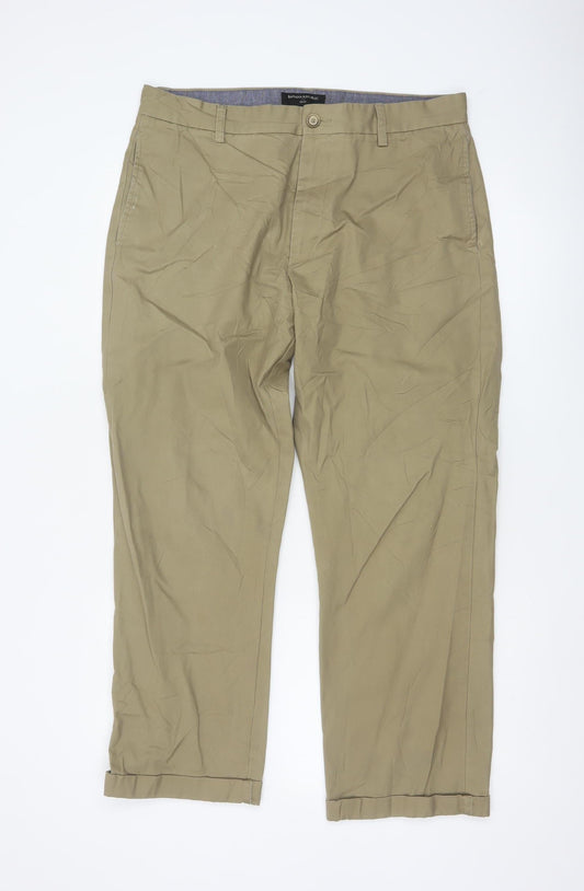 Banana Republic Men's Beige Chino Trousers 34x34 Regular Fit