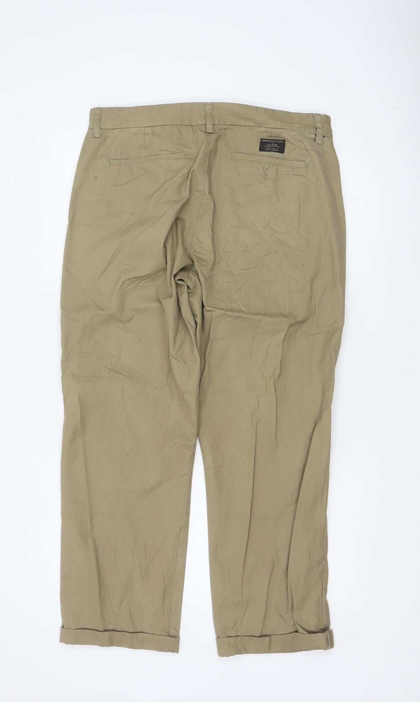Banana Republic Men's Beige Chino Trousers 34x34 Regular Fit