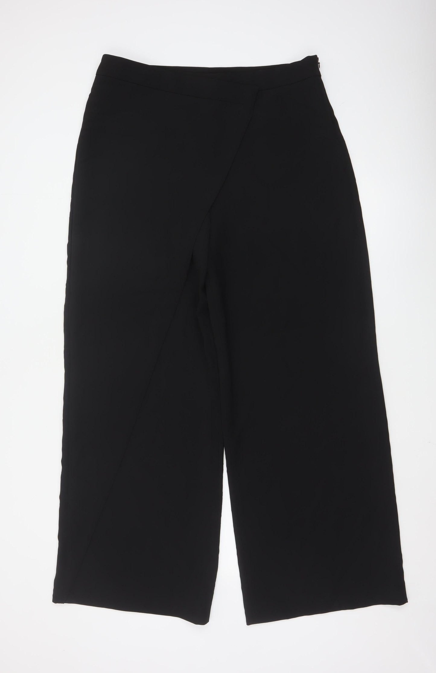Zara Women’s Black XL Wide-Leg Culotte Trousers