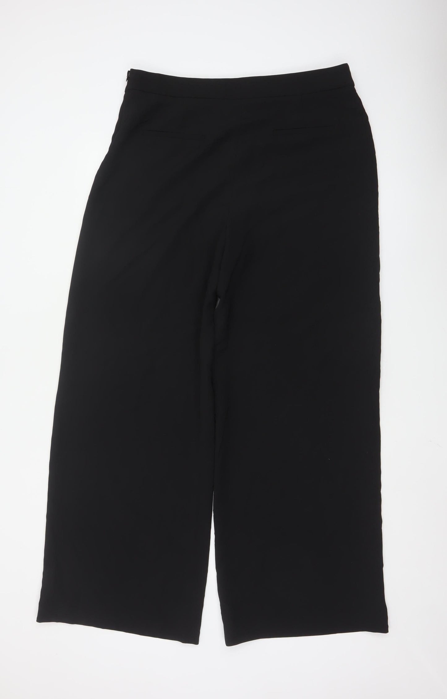 Zara Women’s Black XL Wide-Leg Culotte Trousers