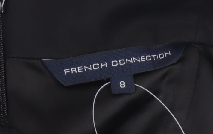 French Connection Women's Black Size 8 One Shoulder Bodycon Party Dress