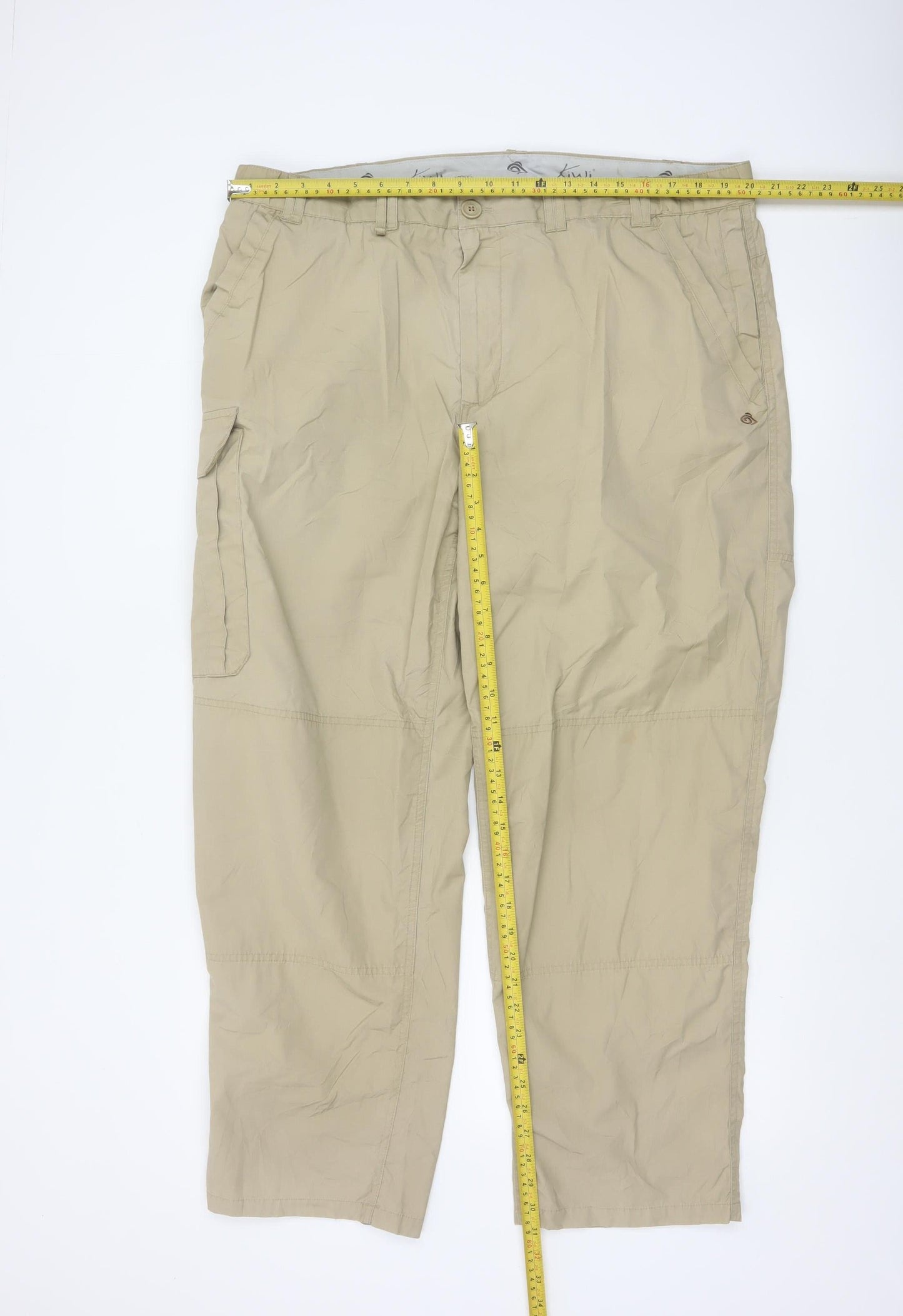 Craghoppers Men's Beige Cargo Trousers 38in S Polyester Cotton