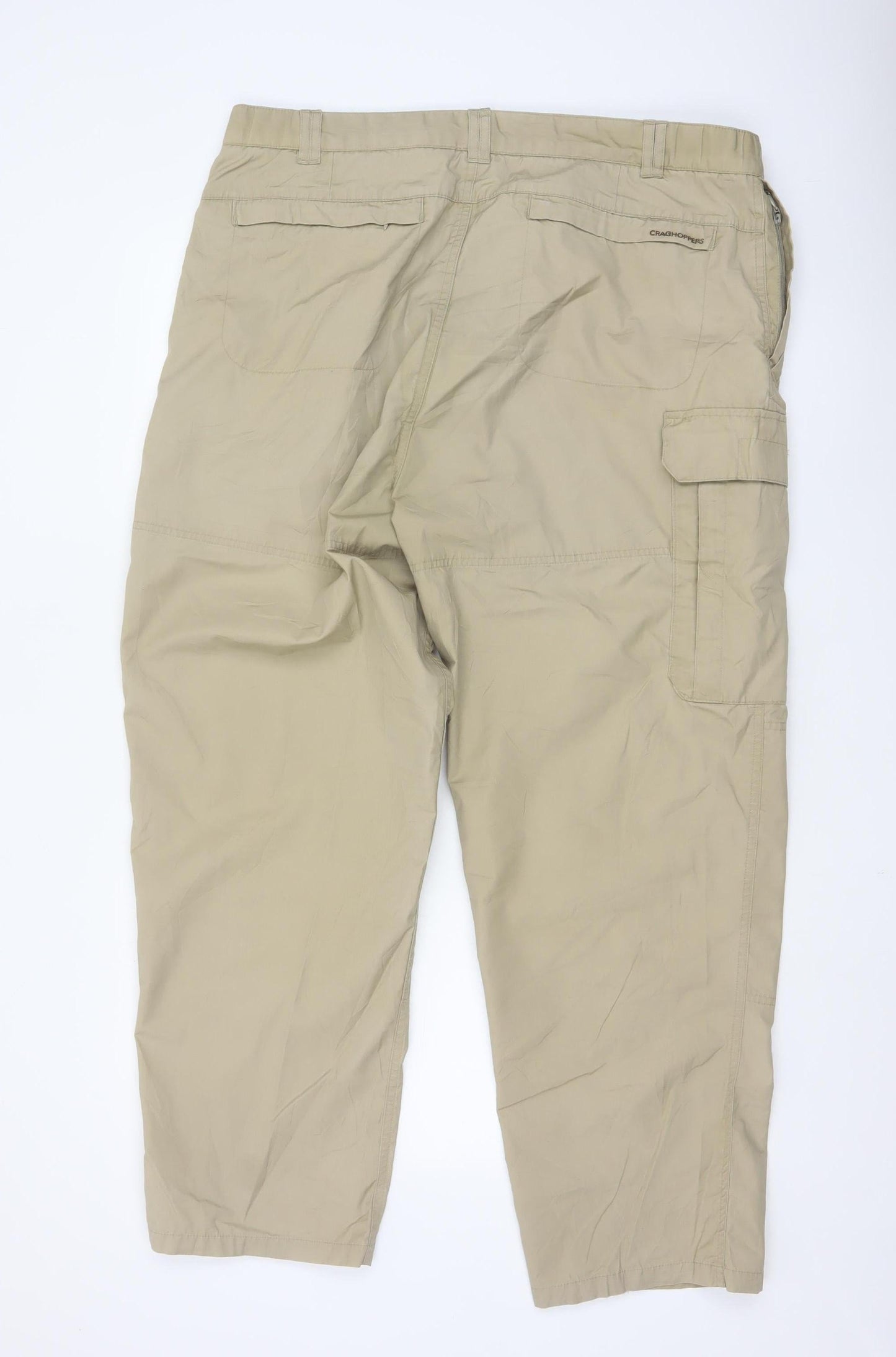 Craghoppers Men's Beige Cargo Trousers 38in S Polyester Cotton