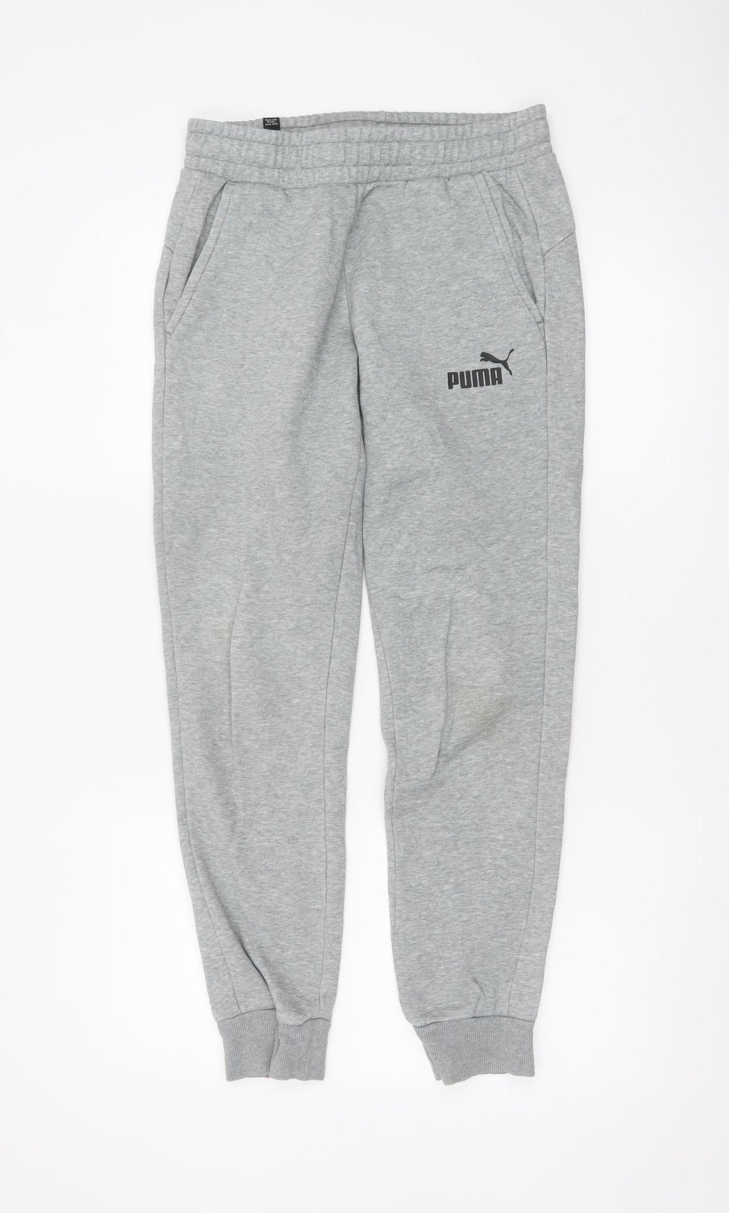 Puma Women's Grey Jogger Sweatpants Small Regular Fit