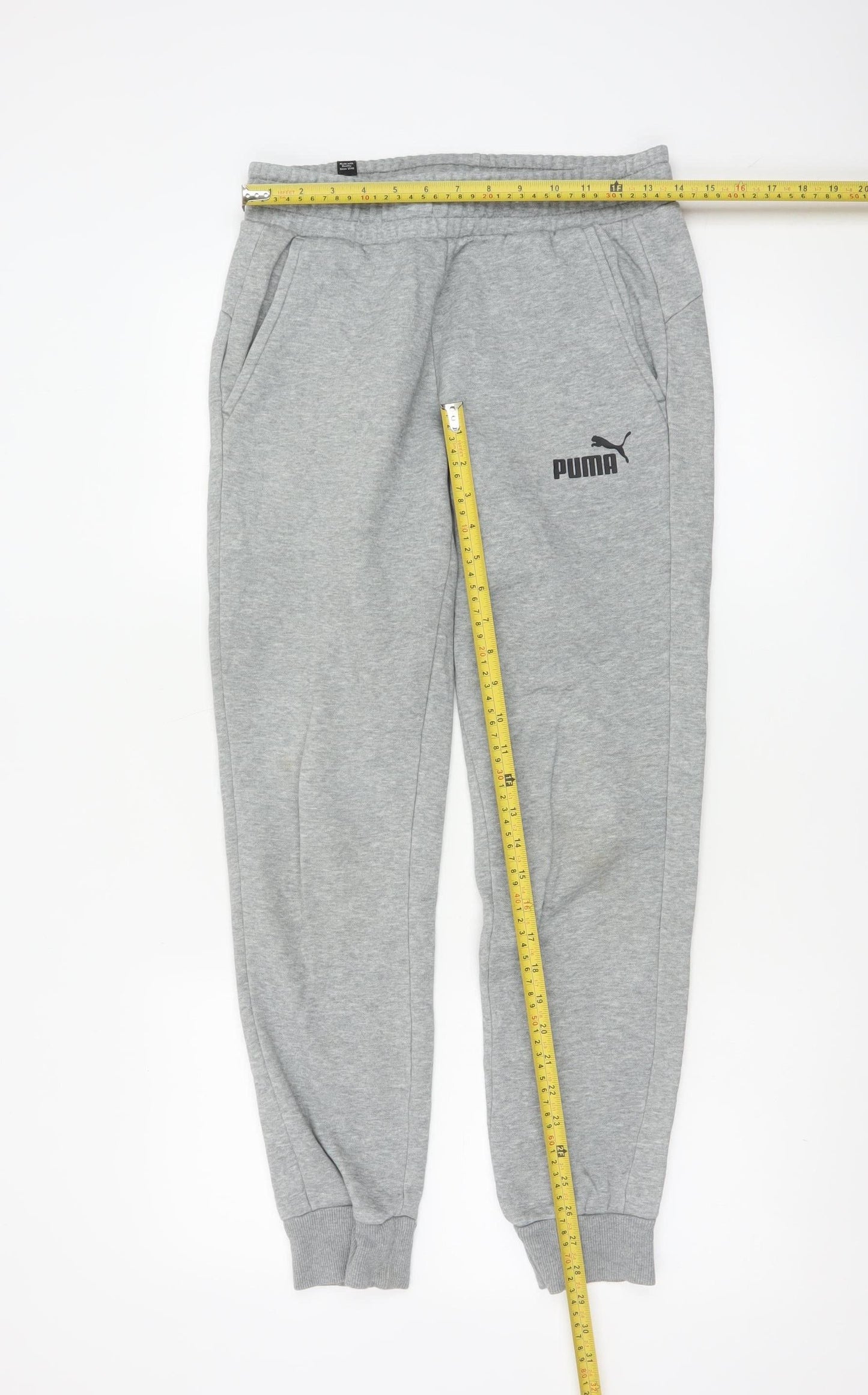 Puma Women's Grey Jogger Sweatpants Small Regular Fit