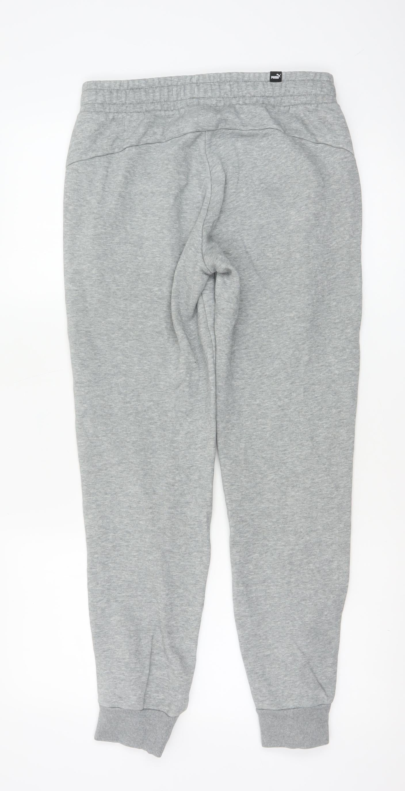 Puma Women's Grey Jogger Sweatpants Small Regular Fit