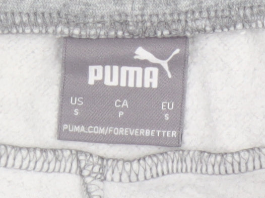Puma Women's Grey Jogger Sweatpants Small Regular Fit