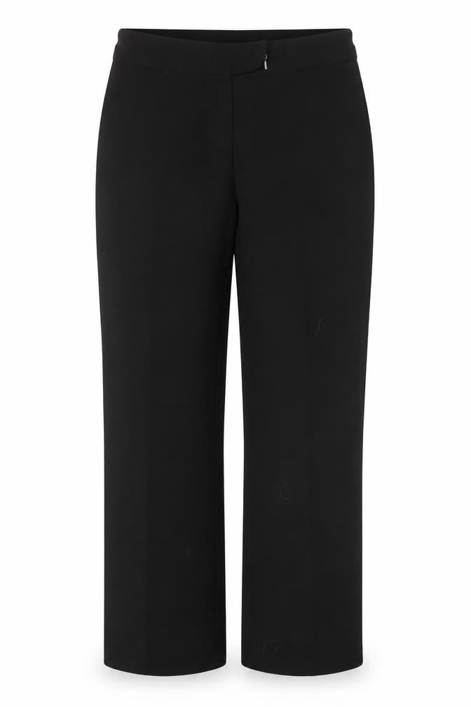 Marks and Spencer Women Black Size 14 Tall Straight Leg Trousers