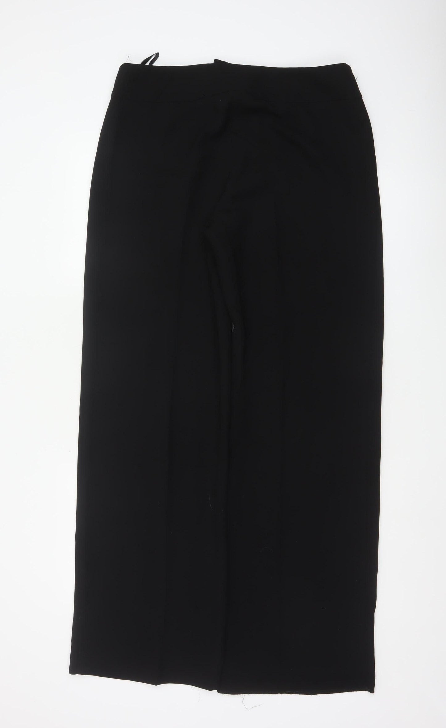 Marks and Spencer Women Black Size 14 Tall Straight Leg Trousers