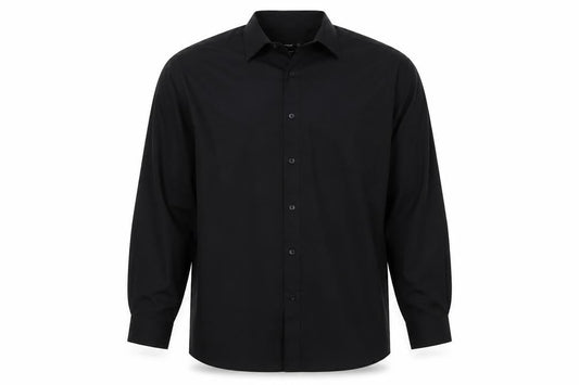 Cedarwood State Men's Black Regular Fit Long Sleeve Button-Up Shirt 17in