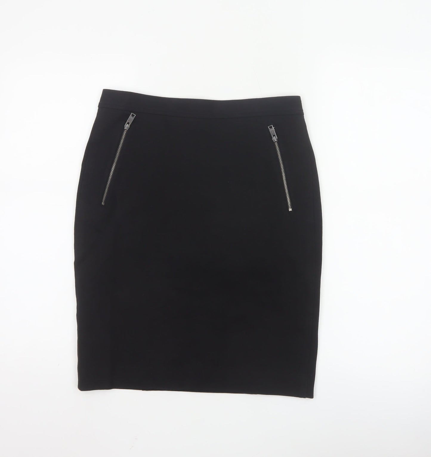 DKNY Womens Black Knee Length Pencil Skirt Size 6 Stretch