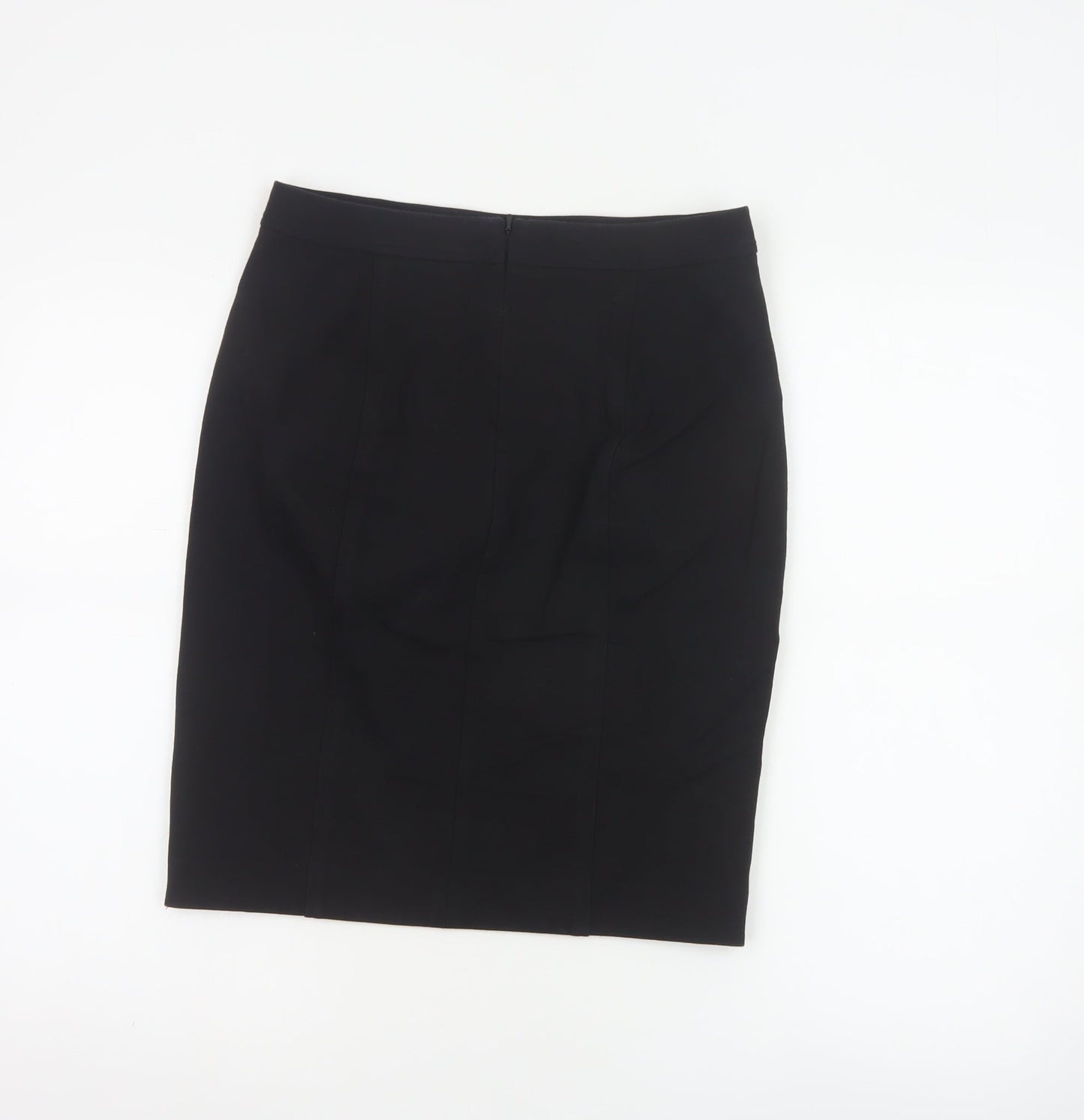 DKNY Womens Black Knee Length Pencil Skirt Size 6 Stretch