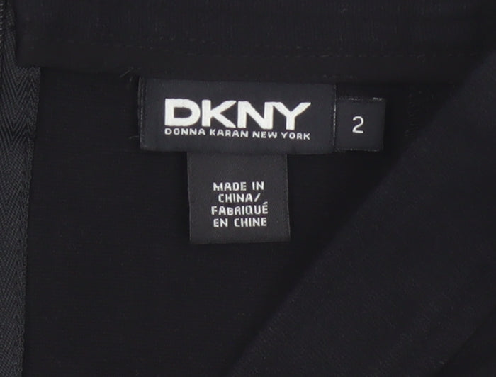 DKNY Womens Black Knee Length Pencil Skirt Size 6 Stretch