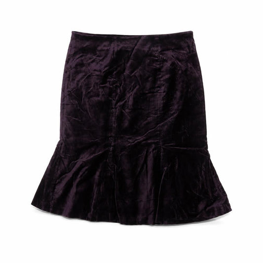 Boden Women’s Purple Velvet Trumpet Knee Length Skirt Size 12