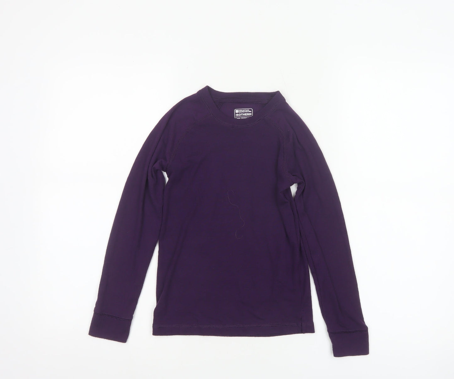 Mountain Warehouse Girls Purple Thermal Long Sleeve Activewear Top 7-8 Years