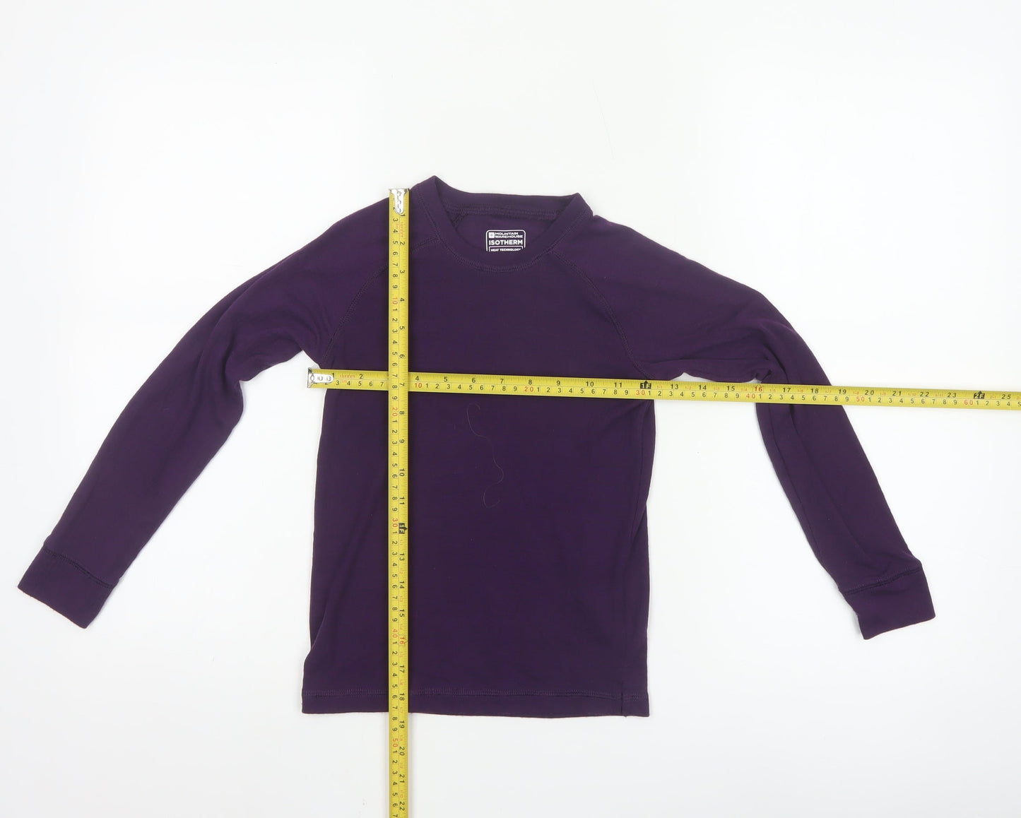 Mountain Warehouse Girls Purple Thermal Long Sleeve Activewear Top 7-8 Years