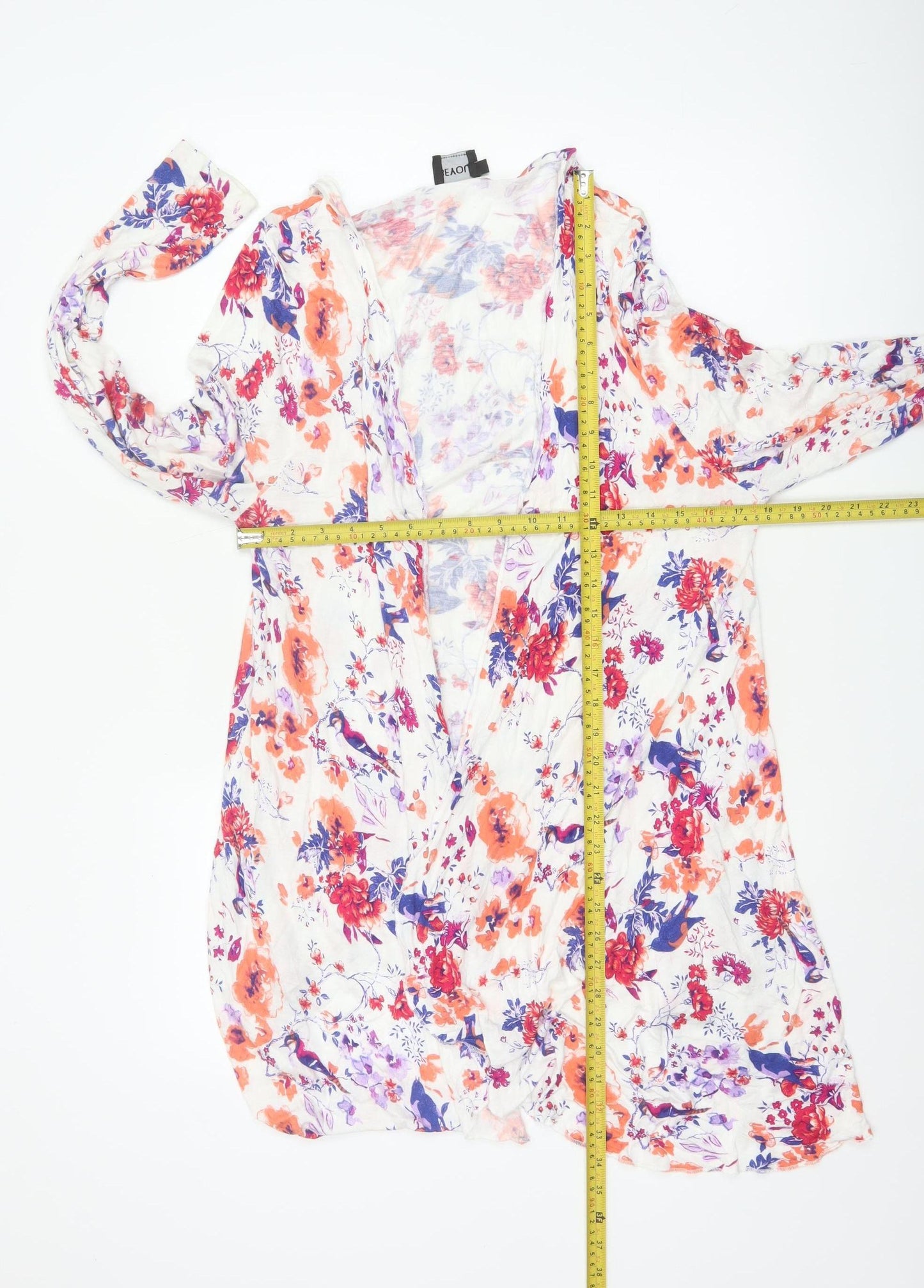 BEYOU Women's Multicoloured Floral Long Sleeve Tunic Blouse Size 22