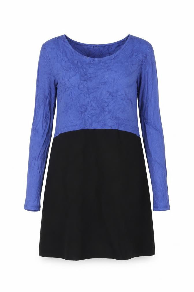 Phase Eight Womens Blue Black Colourblock Tunic Blouse XS