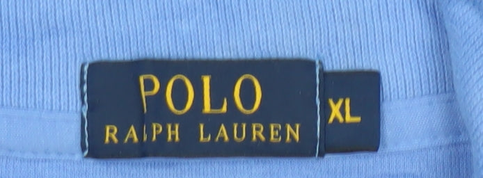 Ralph Lauren Men’s Blue 1/4 Zip Cotton Jumper XL