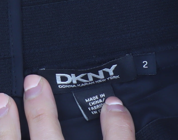 DKNY Women Beige Wool Pencil Skirt Size 6 Knee Length
