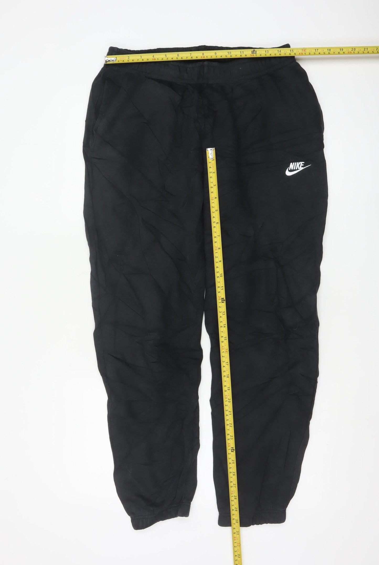 Nike Men's Black Jogger Trousers M Breathable Cotton Blend