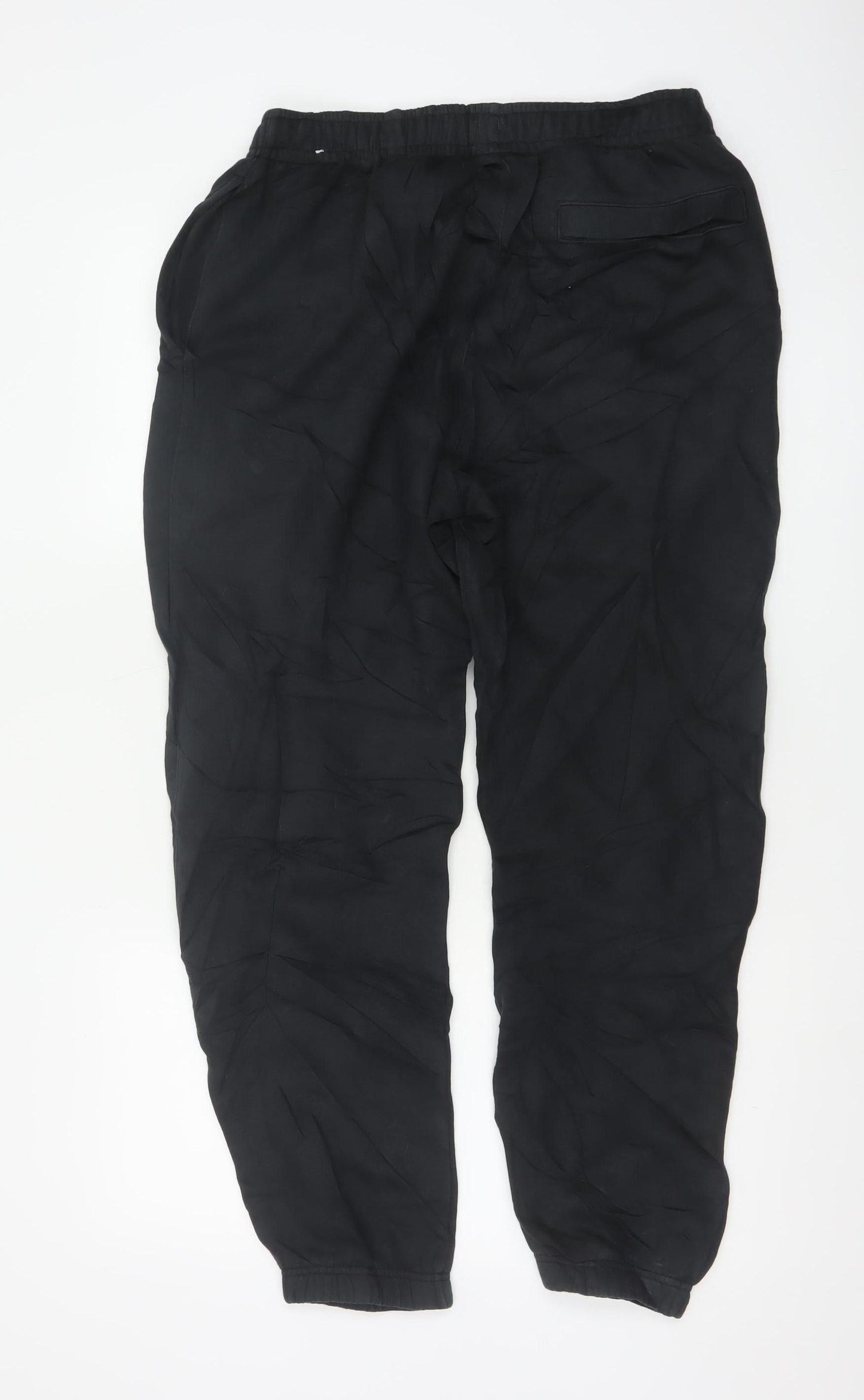 Nike Men's Black Jogger Trousers M Breathable Cotton Blend