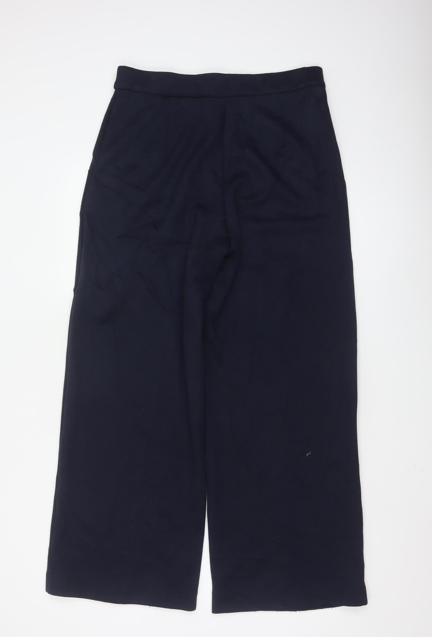 Marks and Spencer Women's Black Wide-Leg Trousers Size 12