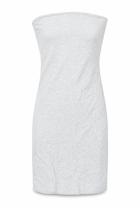 Bershka Women’s Grey Strapless Bodycon Knee Length Dress Size S