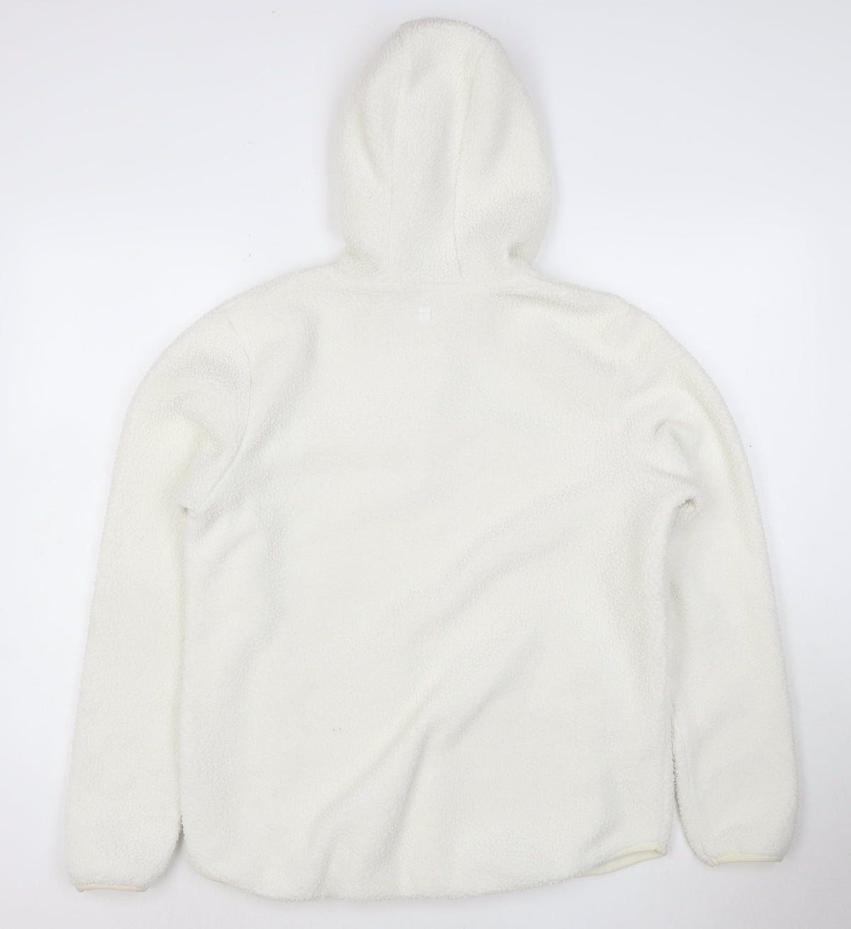 Mountain Warehouse Women’s White Fleece Hoodie UK 14 Recycled Fabric