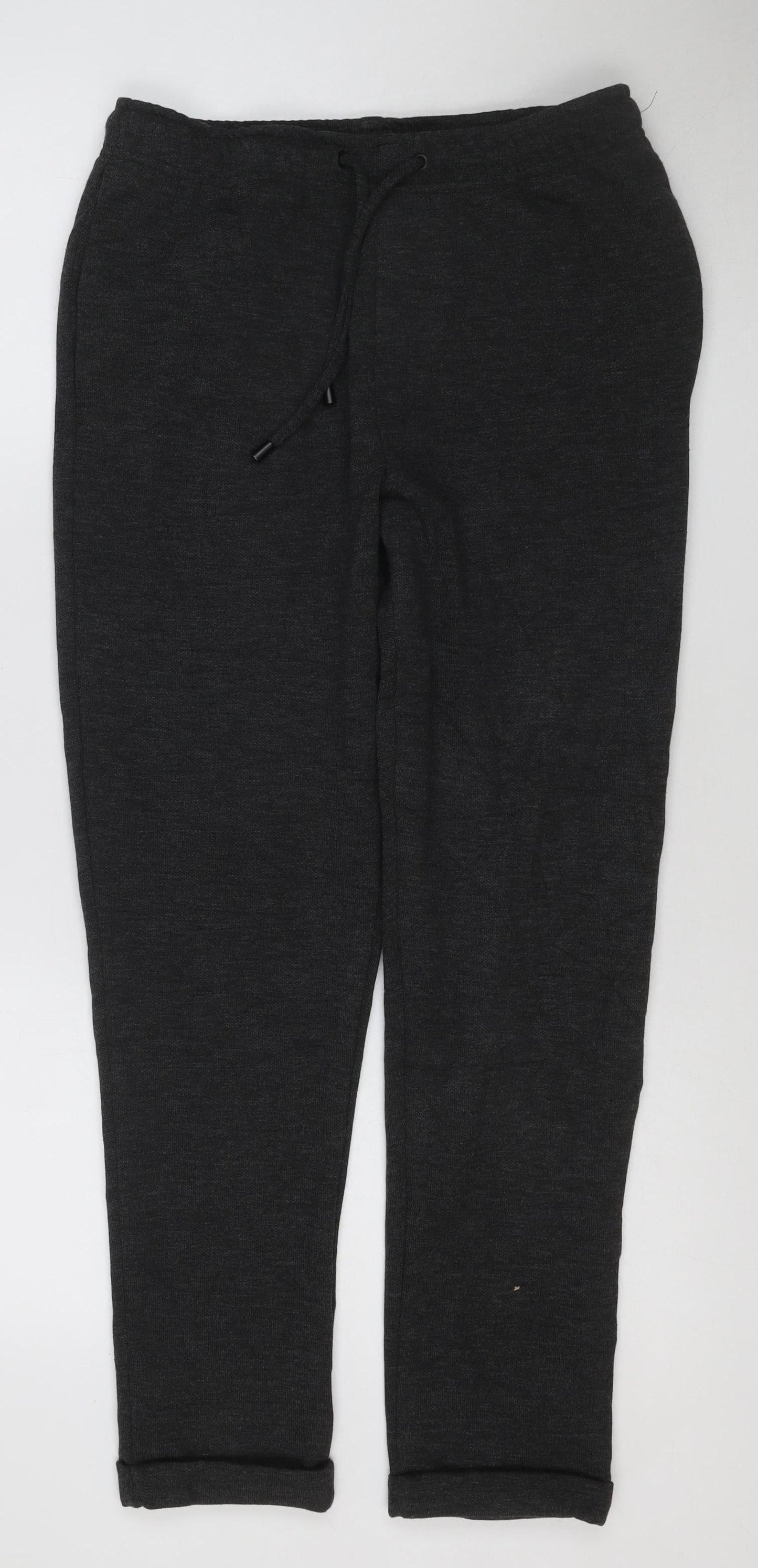 ZARA Women’s Black Cotton Blend Jogger Trousers Size S