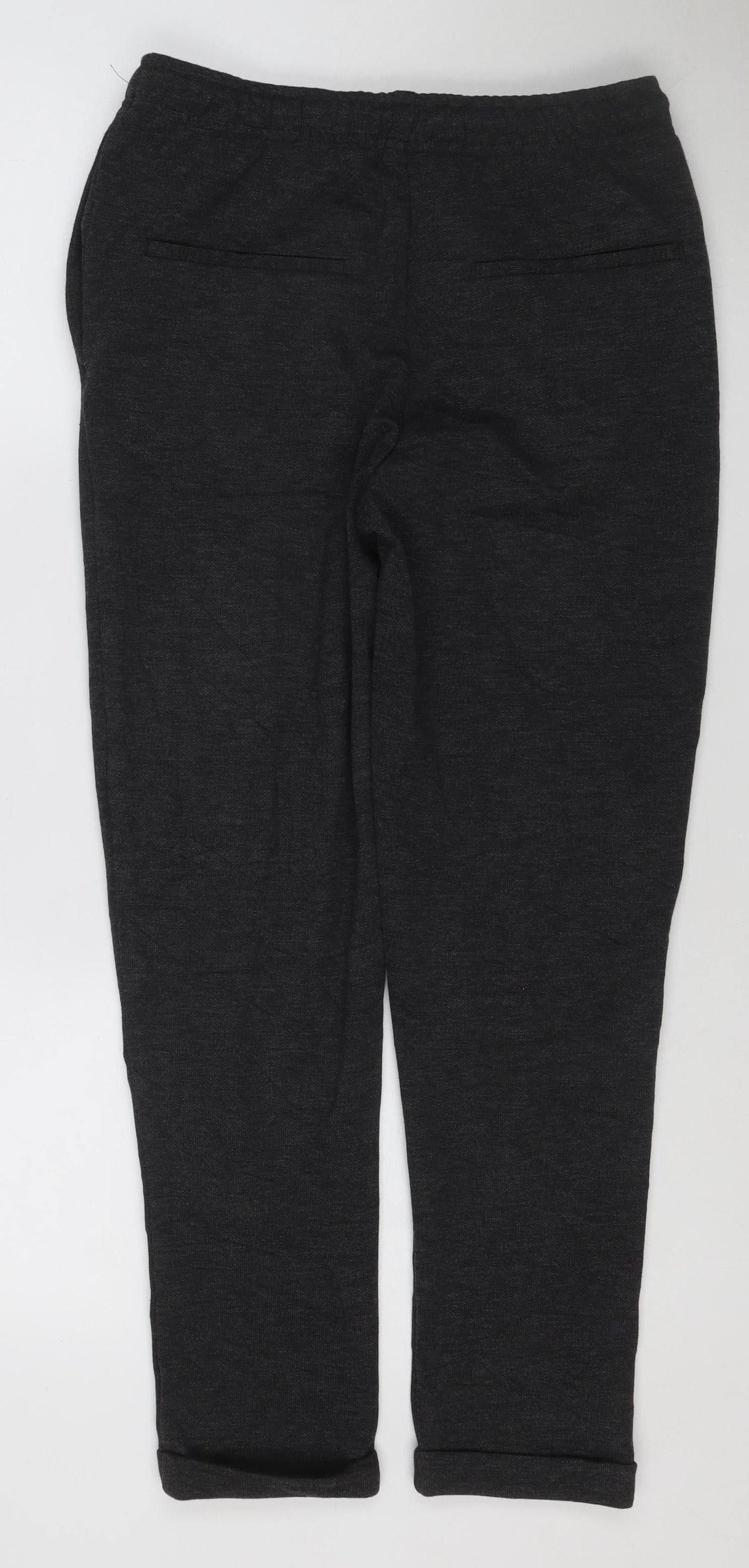 ZARA Women’s Black Cotton Blend Jogger Trousers Size S