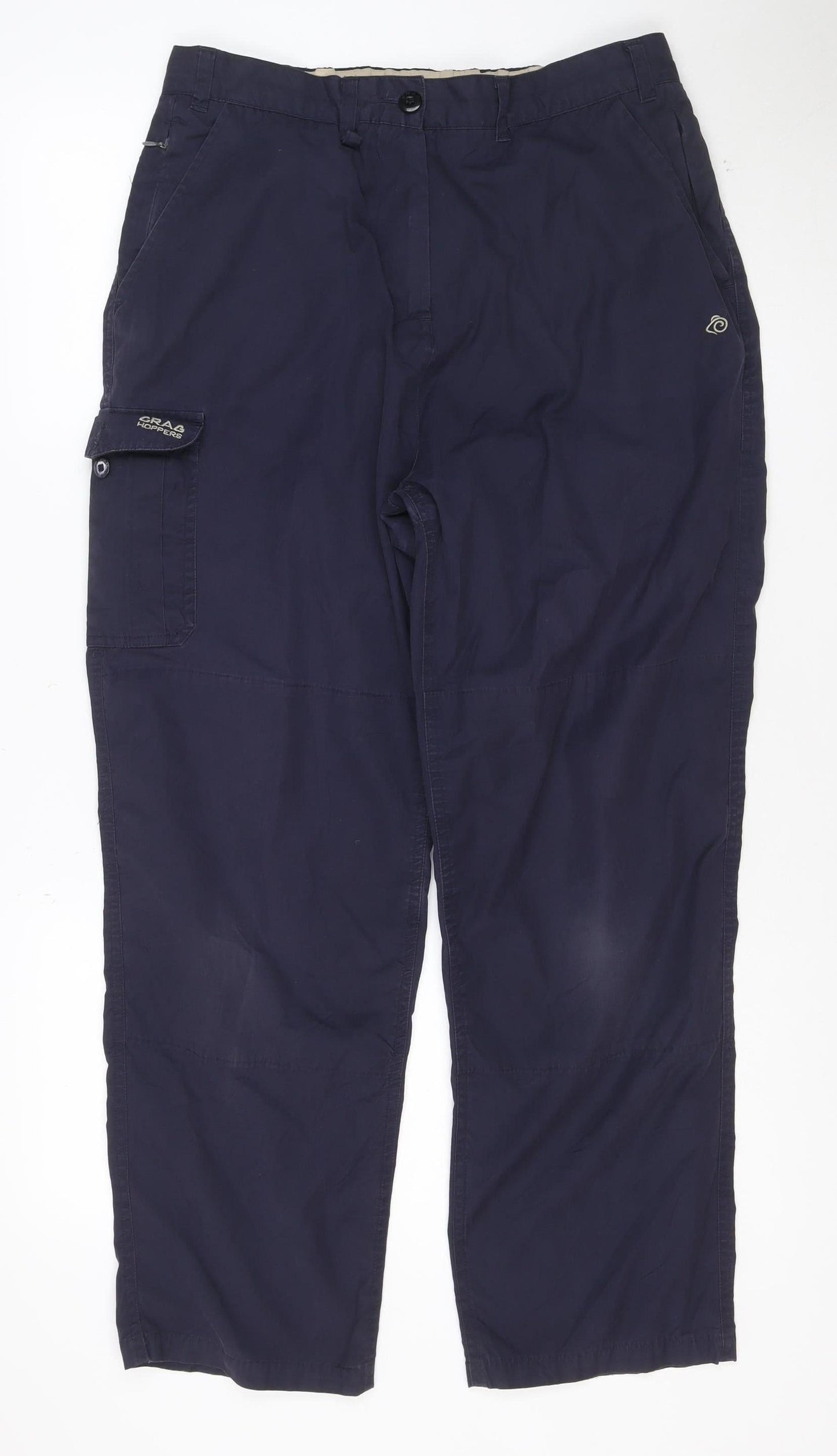 Craghoppers Womens Blue Cargo Trousers Size 14 Outdoor Travel Pants