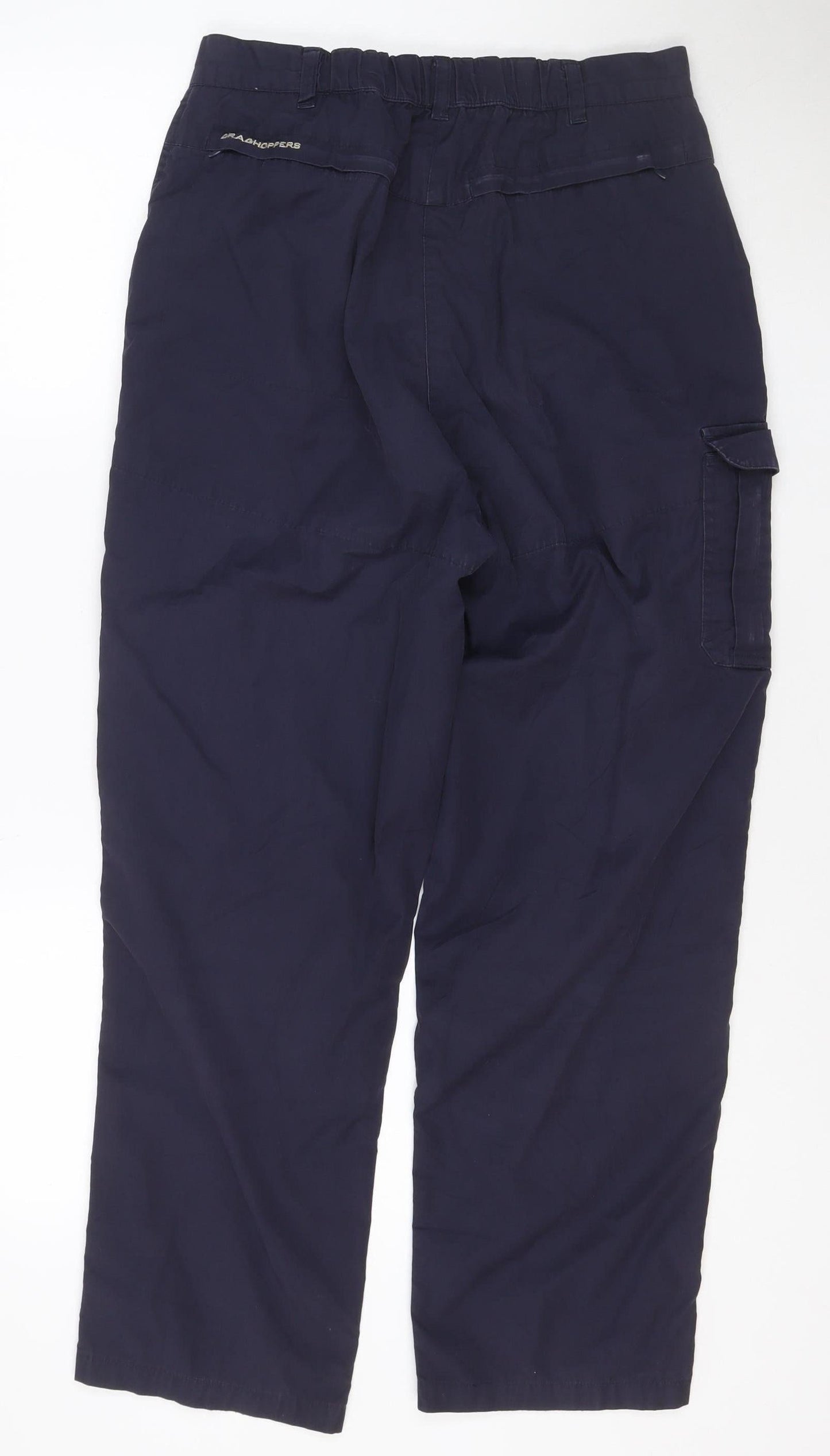 Craghoppers Womens Blue Cargo Trousers Size 14 Outdoor Travel Pants