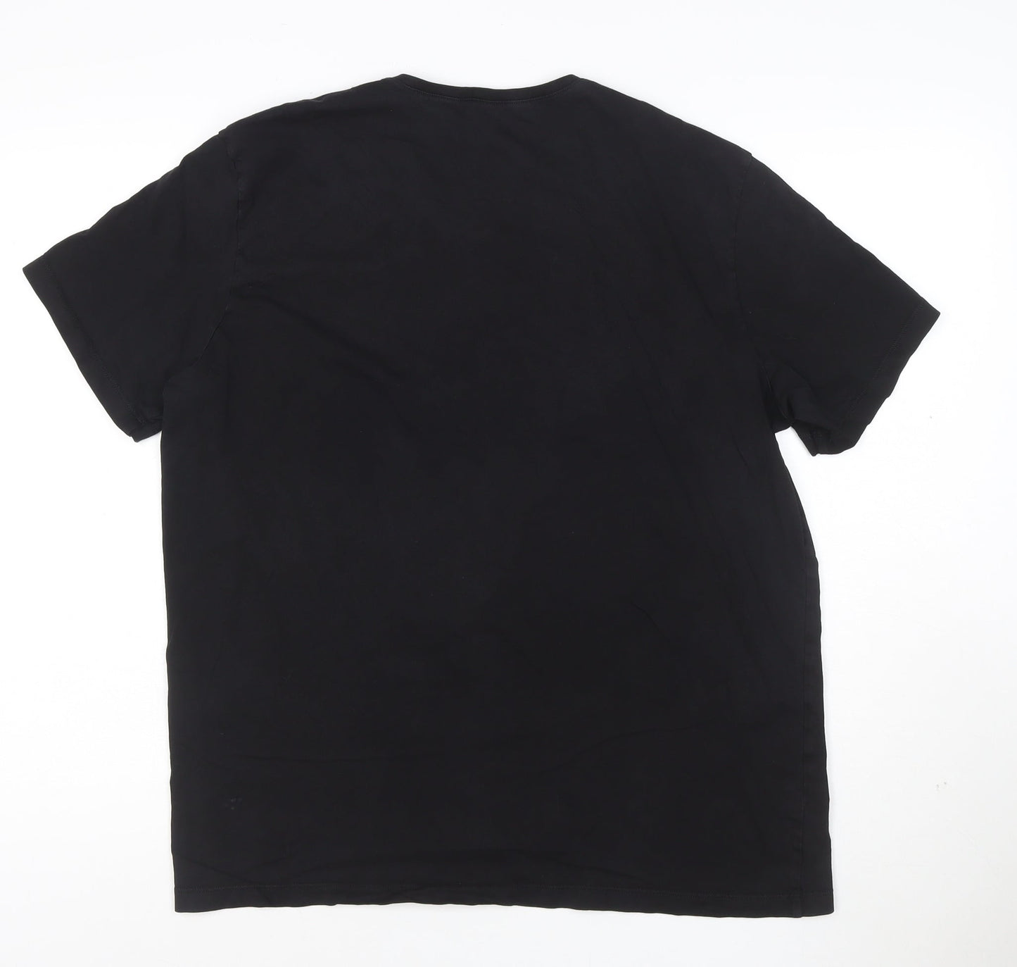 BOSS Men's Black V-Neck Cotton T-Shirt Size L