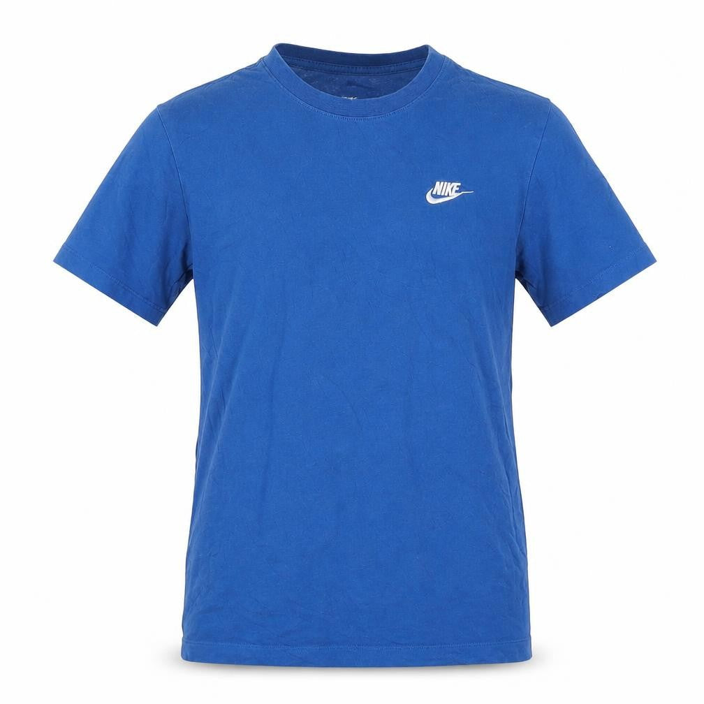 Nike Men's Blue Cotton Crew Neck Short Sleeve T-Shirt Size S