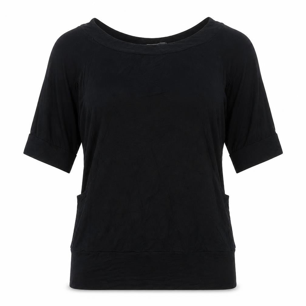 River Island Women's Black Size 10 Short Sleeve Jersey Top