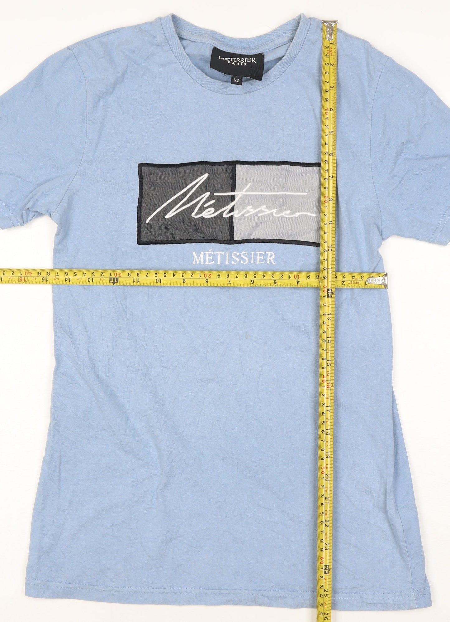 Métissier Paris Men's Blue XS Cotton Graphic T-Shirt