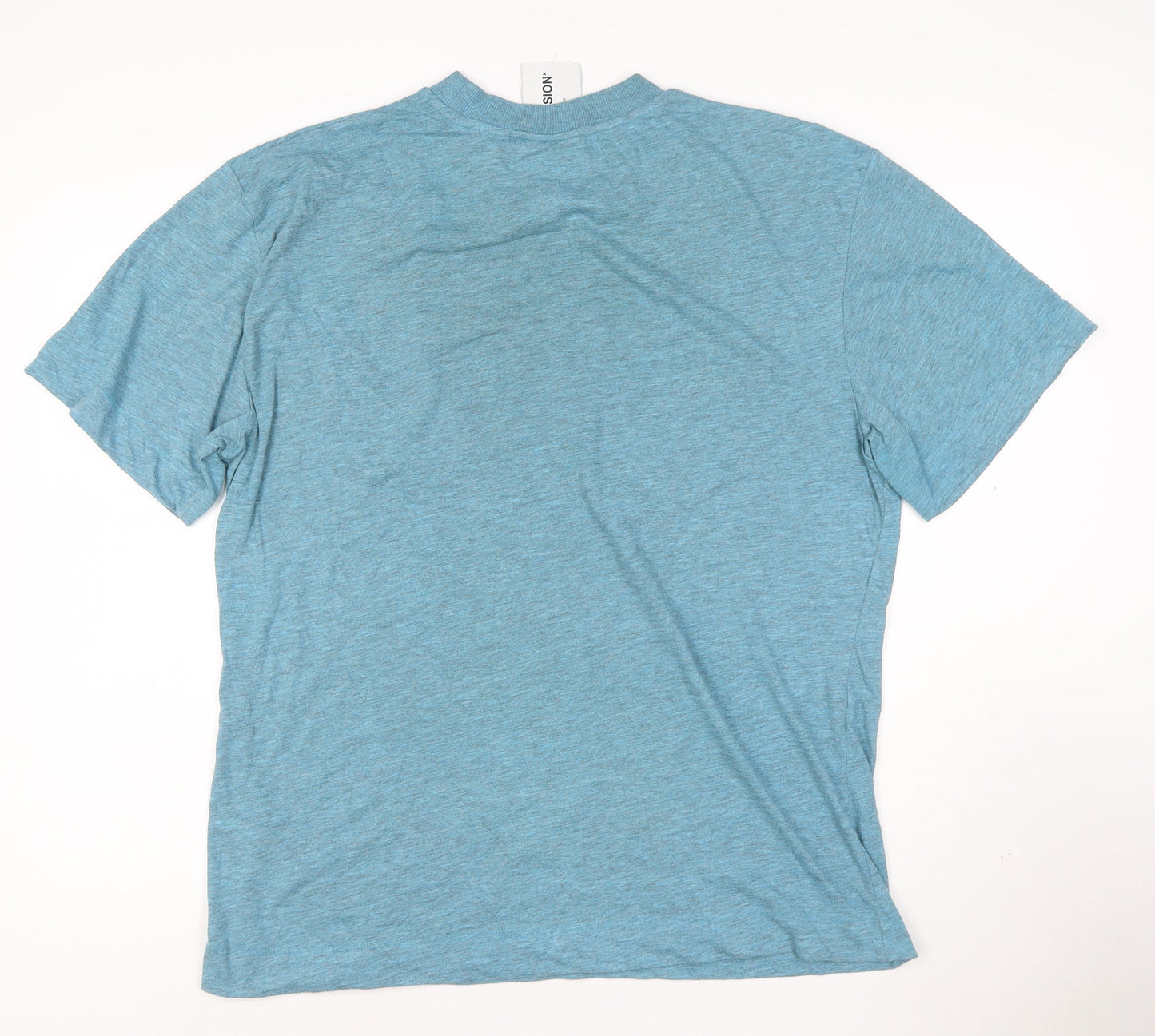 Collusion Men's Blue Crew Neck XL Short Sleeve T-Shirt