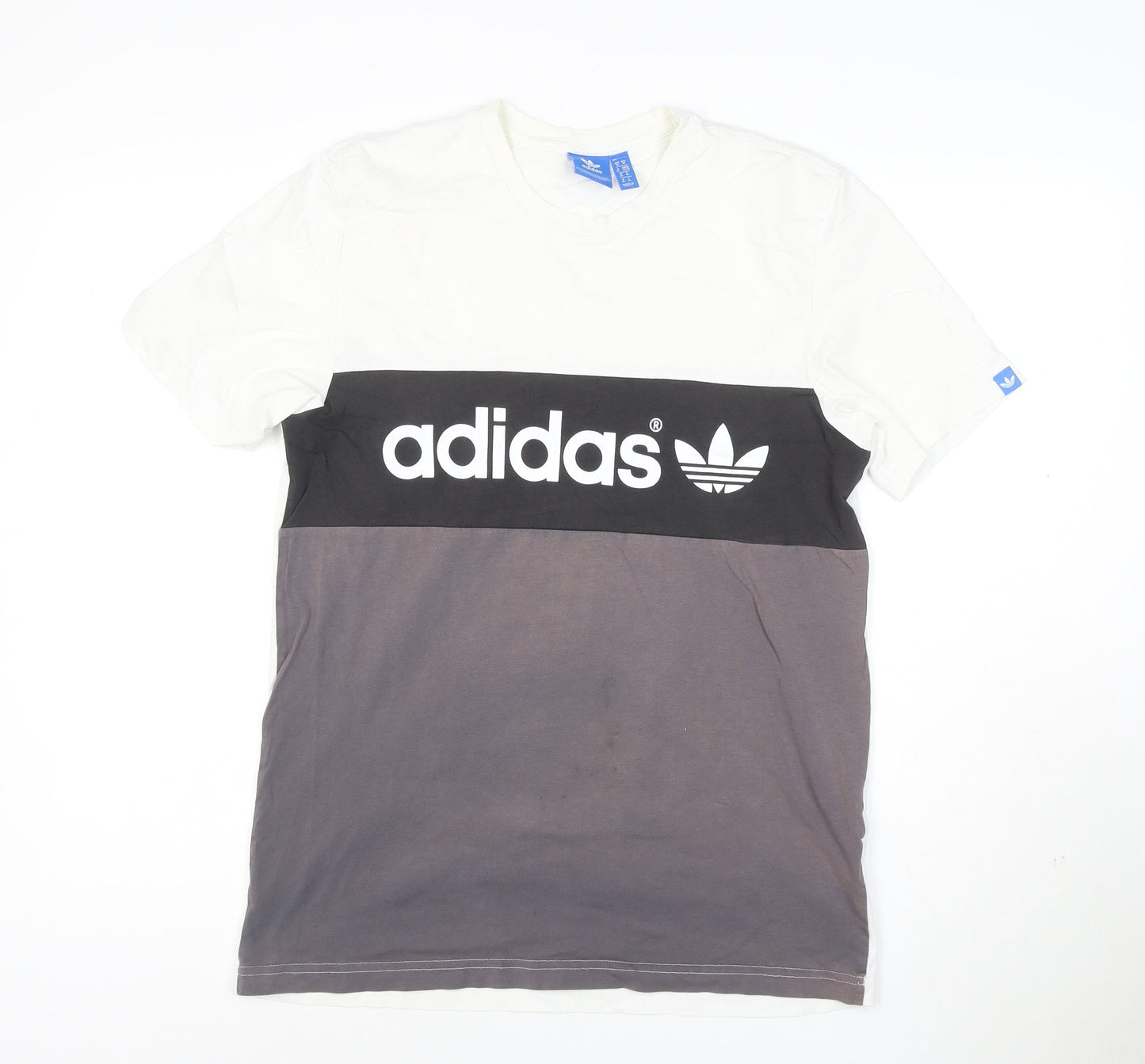 Adidas Men's Multicoloured Cotton Crew Neck Regular Fit T-Shirt M